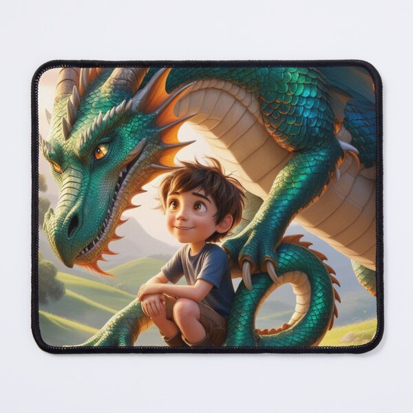 Item preview, Meet a brave boy and his loyal dragon protector! designed and sold by Josejuju.