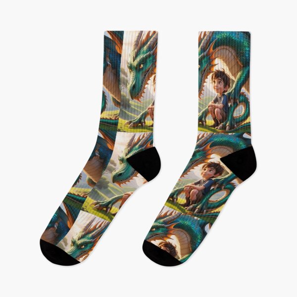 Item preview, Meet a brave boy and his loyal dragon protector! designed and sold by Josejuju.