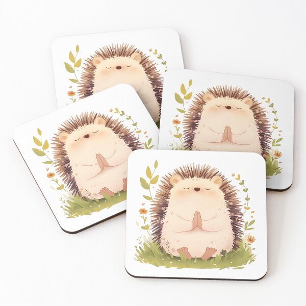Item preview, Hedgehog Meditating designed and sold by xiao xuans.