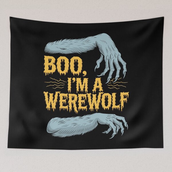 Item preview, Boo I'm a Werewolf Halloween designed and sold by Quirky Shirts.
