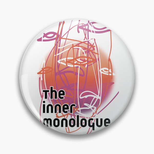 Item preview, The Inner Monologue Quotes Silhouette Outline Illustration designed and sold by digifaxdesign.