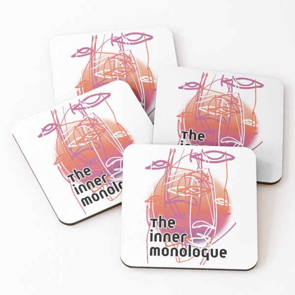 Item preview, The Inner Monologue Quotes Silhouette Outline Illustration designed and sold by digifaxdesign.