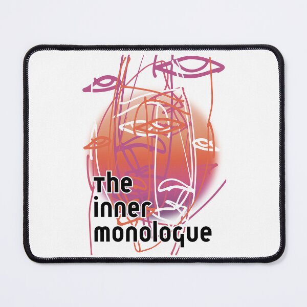 Item preview, The Inner Monologue Quotes Silhouette Outline Illustration designed and sold by digifaxdesign.