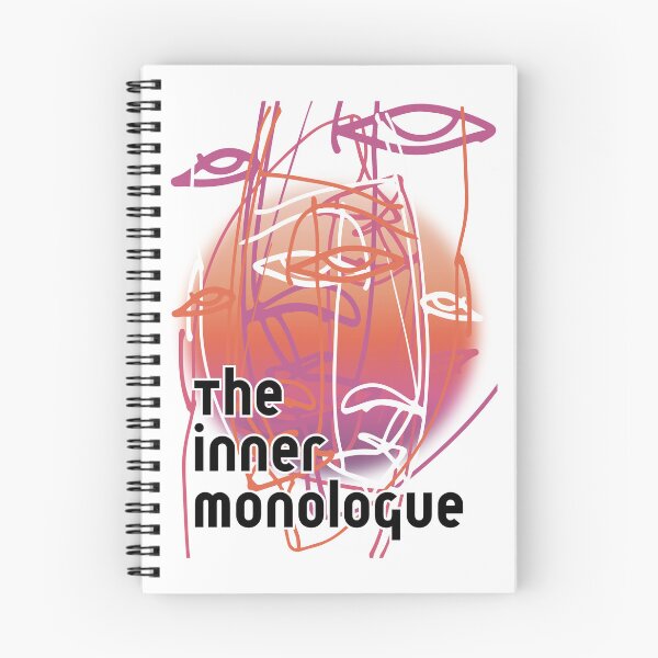 Item preview, The Inner Monologue Quotes Silhouette Outline Illustration designed and sold by digifaxdesign.