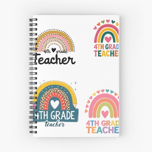 Item preview, Fourth Grade Teacher Boho Rainbow 4Th Grade Teacher, pack Sticker designed and sold by Almasrigroup.