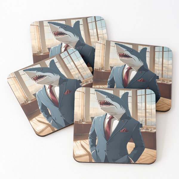Item preview, Preppy Shark, Business Shark. designed and sold by DotisDreams.