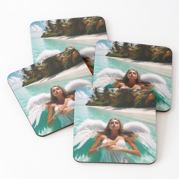 Item preview, Angel relaxing in tranquil turquoise waters designed and sold by Angelstkw.