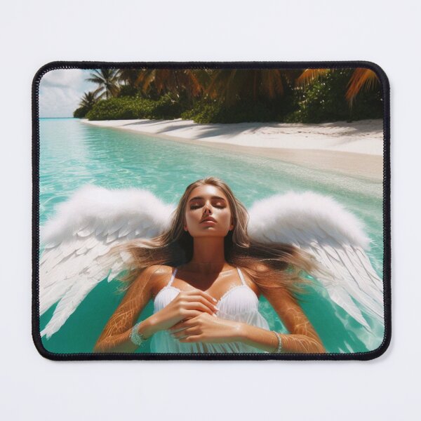 Item preview, Angel relaxing in tranquil turquoise waters designed and sold by Angelstkw.