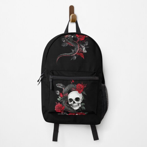 Item preview, Skull, Serpent, and Roses - Dark Gothic Tattoo Art designed and sold by Nomuradi.