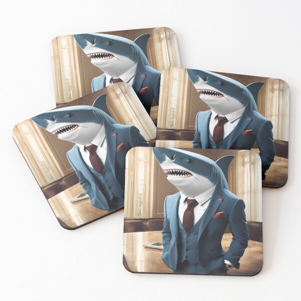 Item preview, Preppy Shark, Business Shark. designed and sold by DotisDreams.