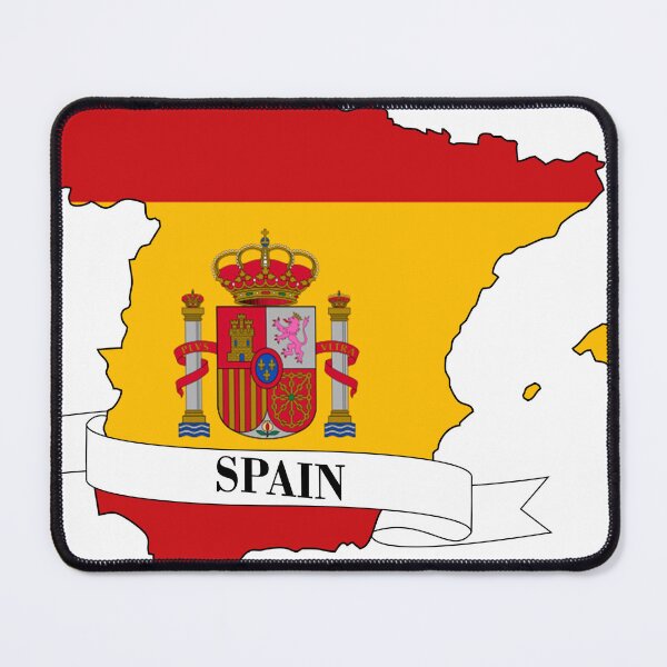 Item preview, spain flag map designed and sold by visual adventures.