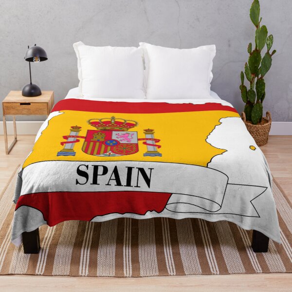 Item preview, spain flag map designed and sold by visual adventures.