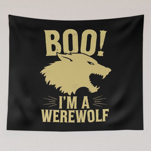 Item preview, Boo! I'm a Werewolf Bold Halloween designed and sold by Quirky Shirts.