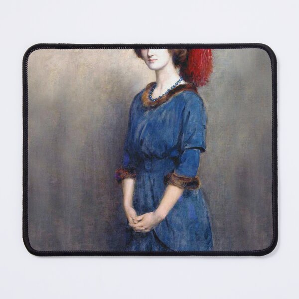 Item preview, Portrait of a lady in a blue dress (Angela McInnes) -  John Collier designed and sold by Vintage Designs +.