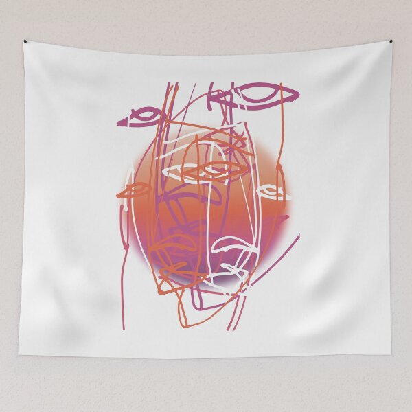 Item preview, Inner Dialogue Portrait Outline Illustration  designed and sold by digifaxdesign.