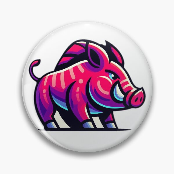 Item preview, Neon Razorback designed and sold by Spike The Punch Design Co..