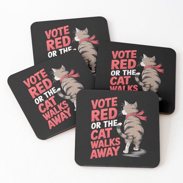 Item preview, Politcal Cat Design: Vote Red or the Cat Walks Away designed and sold by Davideus.