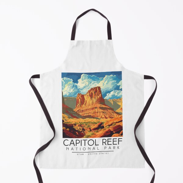 Item preview, A Vintage Illustration of Capitol Reef National Park - Utah - US designed and sold by GoodOldVintage.