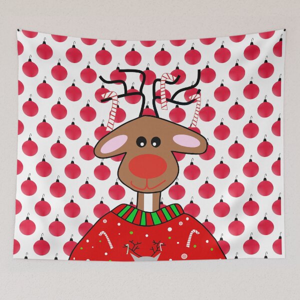 Item preview, Red Nose Reindeer Antlers designed and sold by Sartoris Art.