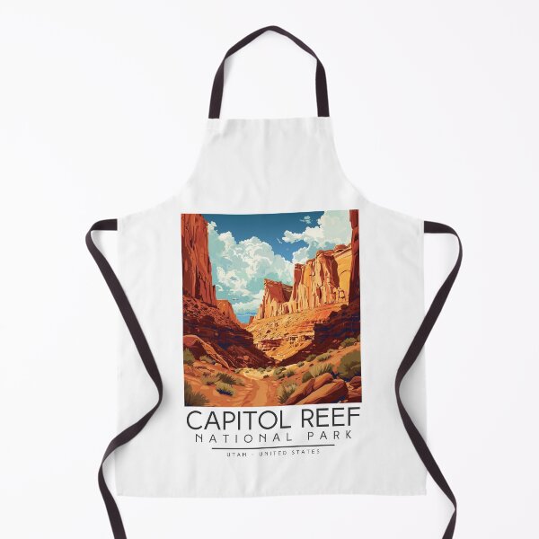Item preview, A Vintage Illustration of Capitol Reef National Park - Utah - US designed and sold by GoodOldVintage.