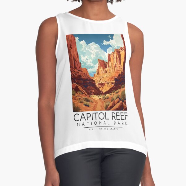 Item preview, A Vintage Illustration of Capitol Reef National Park - Utah - US designed and sold by GoodOldVintage.
