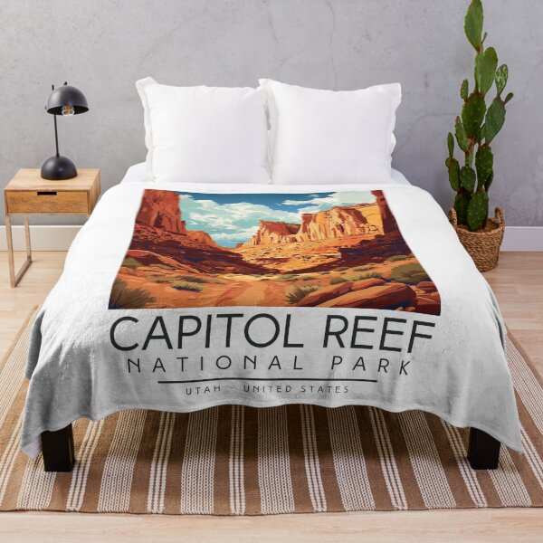 Item preview, A Vintage Illustration of Capitol Reef National Park - Utah - US designed and sold by GoodOldVintage.
