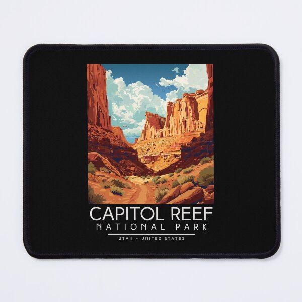 Item preview, A Vintage Illustration of Capitol Reef National Park - Utah - US designed and sold by GoodOldVintage.
