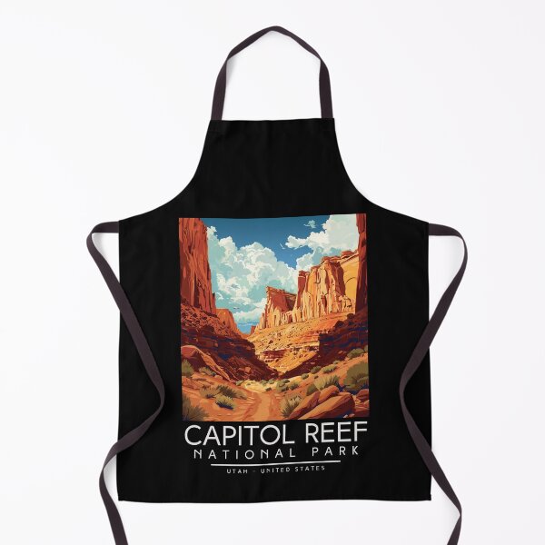 Item preview, A Vintage Illustration of Capitol Reef National Park - Utah - US designed and sold by GoodOldVintage.