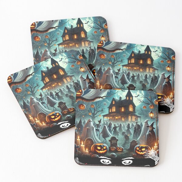 Item preview, Night of the Haunted Spirits: A Spine-Chilling Halloween Spectacle designed and sold by Silent Watch Threads..