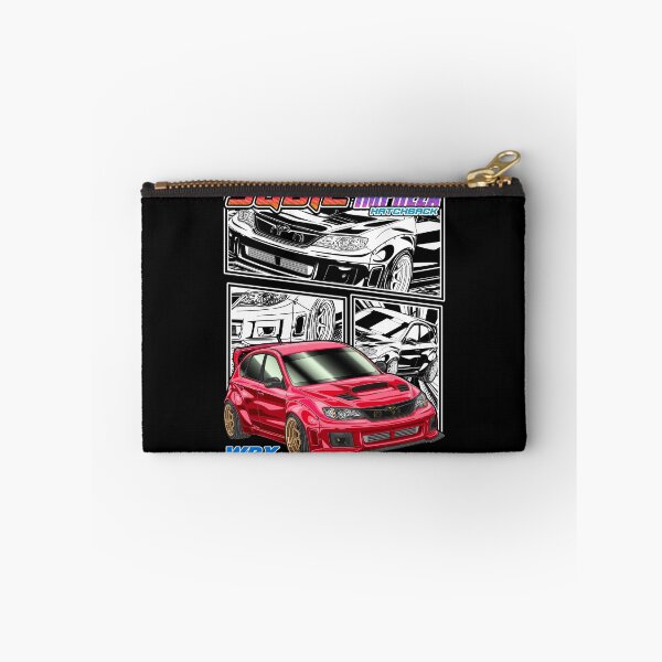 Artikelvorschau, Roter Subie Impreza WRX Schrägheck im Comic-Stil entworfen und verkauft von JDM Guyvit.