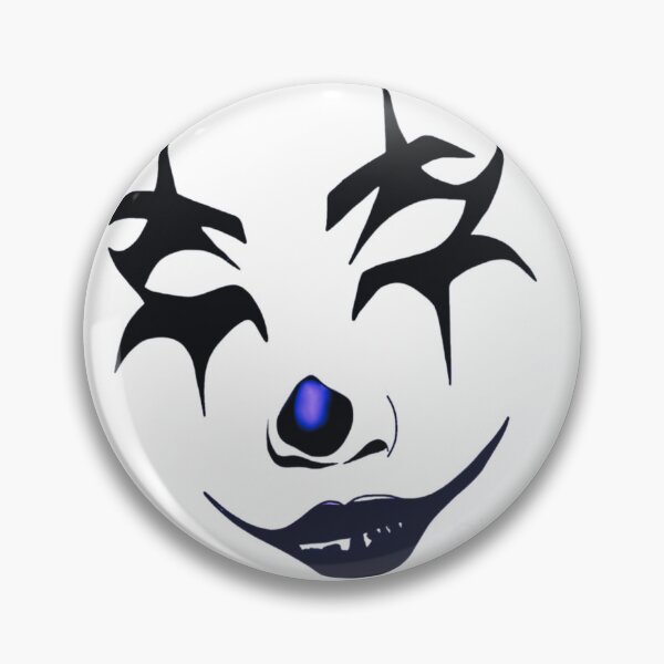 Item preview, Black and White Clown Face Illustration designed and sold by BubbleSpy.