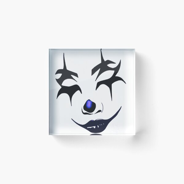Item preview, Black and White Clown Face Illustration designed and sold by BubbleSpy.