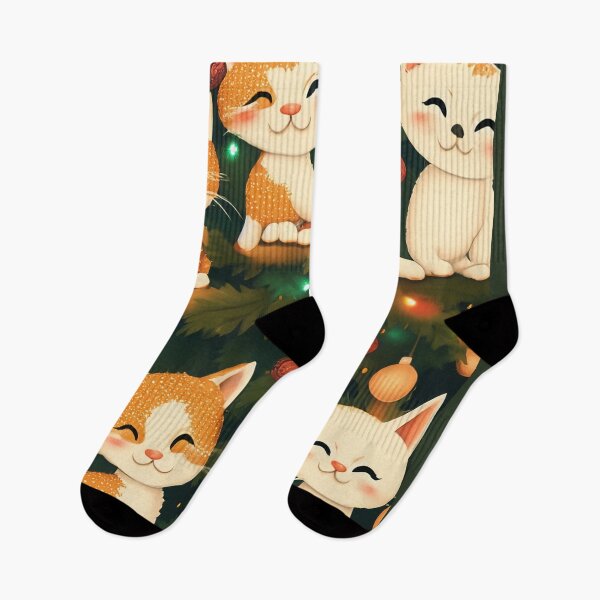 Item preview, Gatos divertidos en un árbol de navidad designed and sold by Photopat.