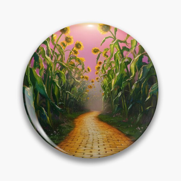 Item preview,  Yellow brick road paved by tall sunflowers art designed and sold by EmeraldeaDesign.