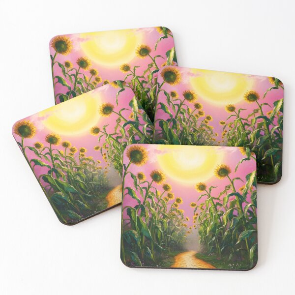 Item preview,  Yellow brick road paved by tall sunflowers art designed and sold by EmeraldeaDesign.