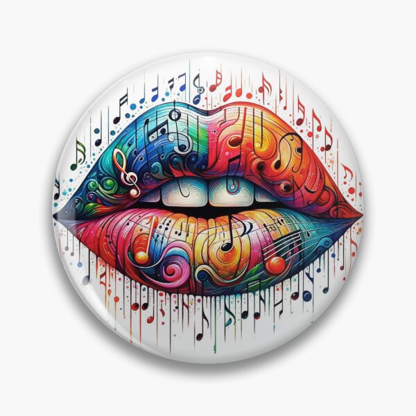 Item preview, Musical Lips – Creative Harmony of Sound and Expression Art designed and sold by BubbleSpy.