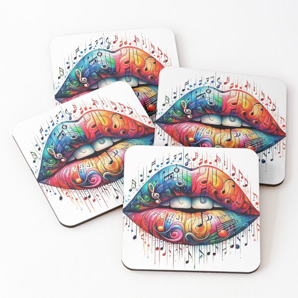 Item preview, Musical Lips – Creative Harmony of Sound and Expression Art designed and sold by BubbleSpy.
