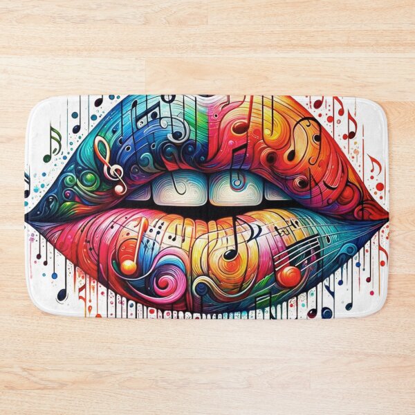 Item preview, Musical Lips – Creative Harmony of Sound and Expression Art designed and sold by BubbleSpy.