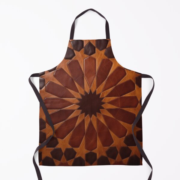 Item preview, Symmetrical geometric pattern made of leather and wood designed and sold by Girih.