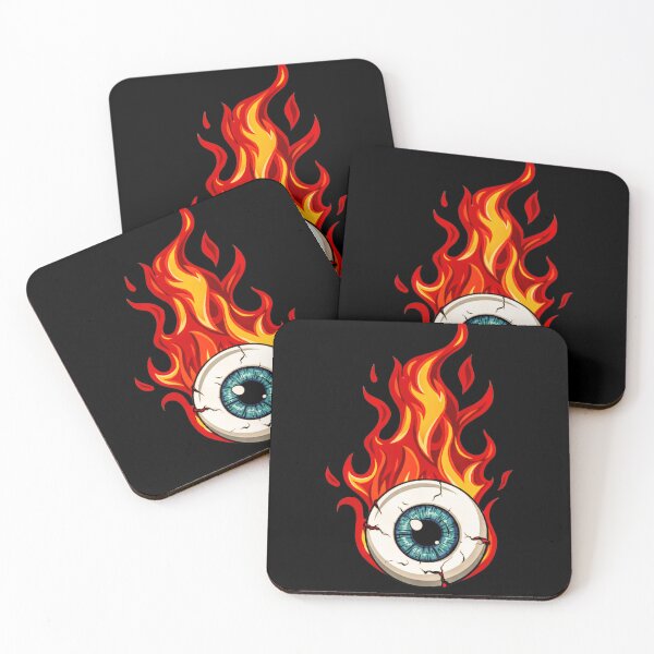 Item preview, Fire Eyes – Intense and Fiery Art designed and sold by BubbleSpy.