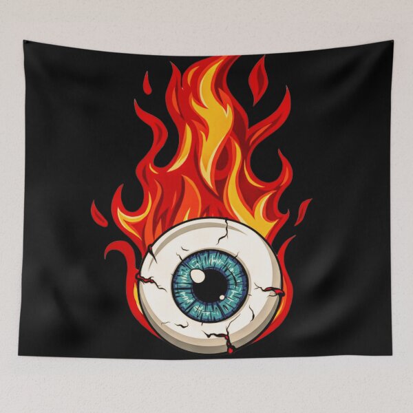 Item preview, Fire Eyes – Intense and Fiery Art designed and sold by BubbleSpy.