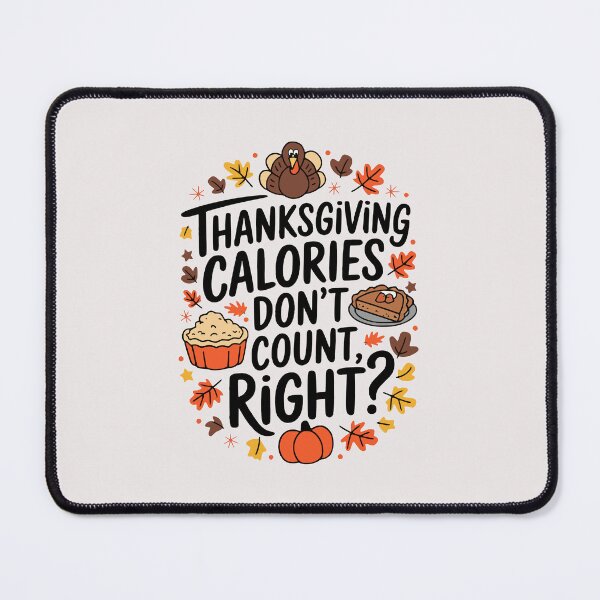 Item preview, Thanksgiving Calories Don’t Count – Fun Thanksgiving Design designed and sold by OwlWorks.