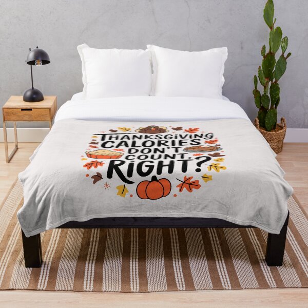 Artikelvorschau, Thanksgiving-Kalorien zählen nicht – Lustiges Thanksgiving-Design entworfen und verkauft von OwlWorks.