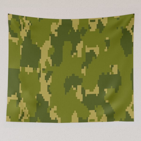 Item preview, Army Camouflage Pixelated Pattern – Jungle Green designed and sold by poisondesign.