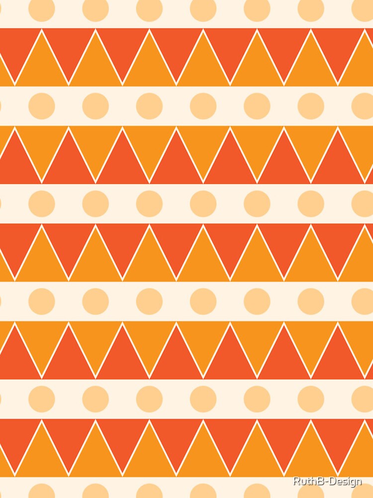 Thumbnail 5 of 5, iPhone Case, Geometric orange pattern designed and sold by RuthB-Design.