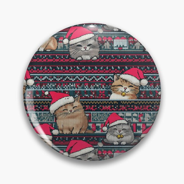 Item preview, Red Christmas Knit Cat Pattern | Matching Family Winter Outfit designed and sold by PinkGoddessLove.