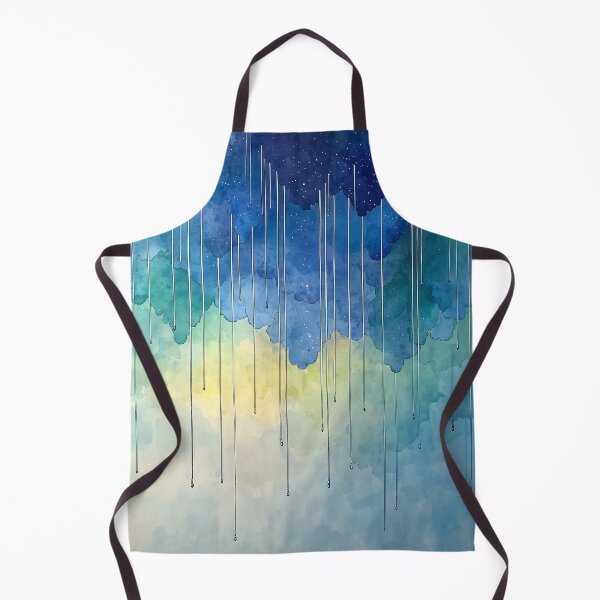 Item preview, Cosmic Rainfall - Abstract Watercolor of Falling Stars and Cosmic Skies designed and sold by solynneart.
