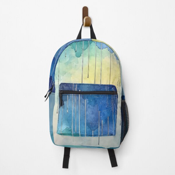Item preview, Cosmic Rainfall - Abstract Watercolor of Falling Stars and Cosmic Skies designed and sold by solynneart.
