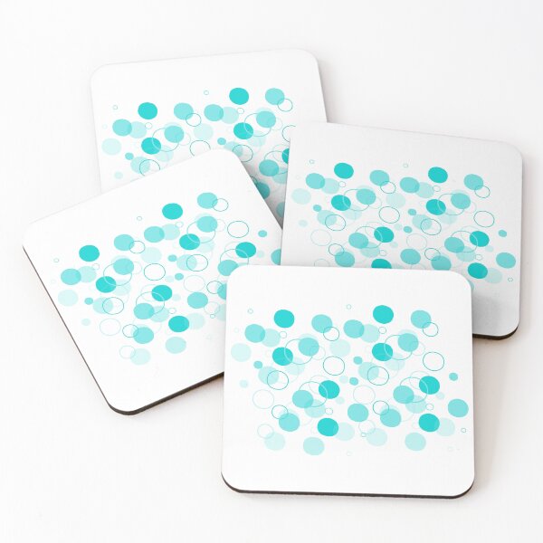 Item preview, Floating Mint Bubbles Pattern 3: A Dance of Lightness and Calm, Unique designed and sold by villacreativa.