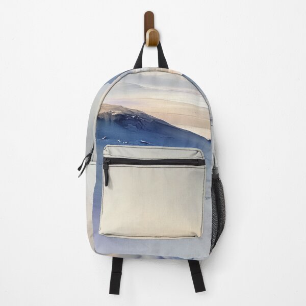 Item preview, Alien Desert Landscape - Minimalist Watercolor of Vast Empty Plains designed and sold by solynneart.